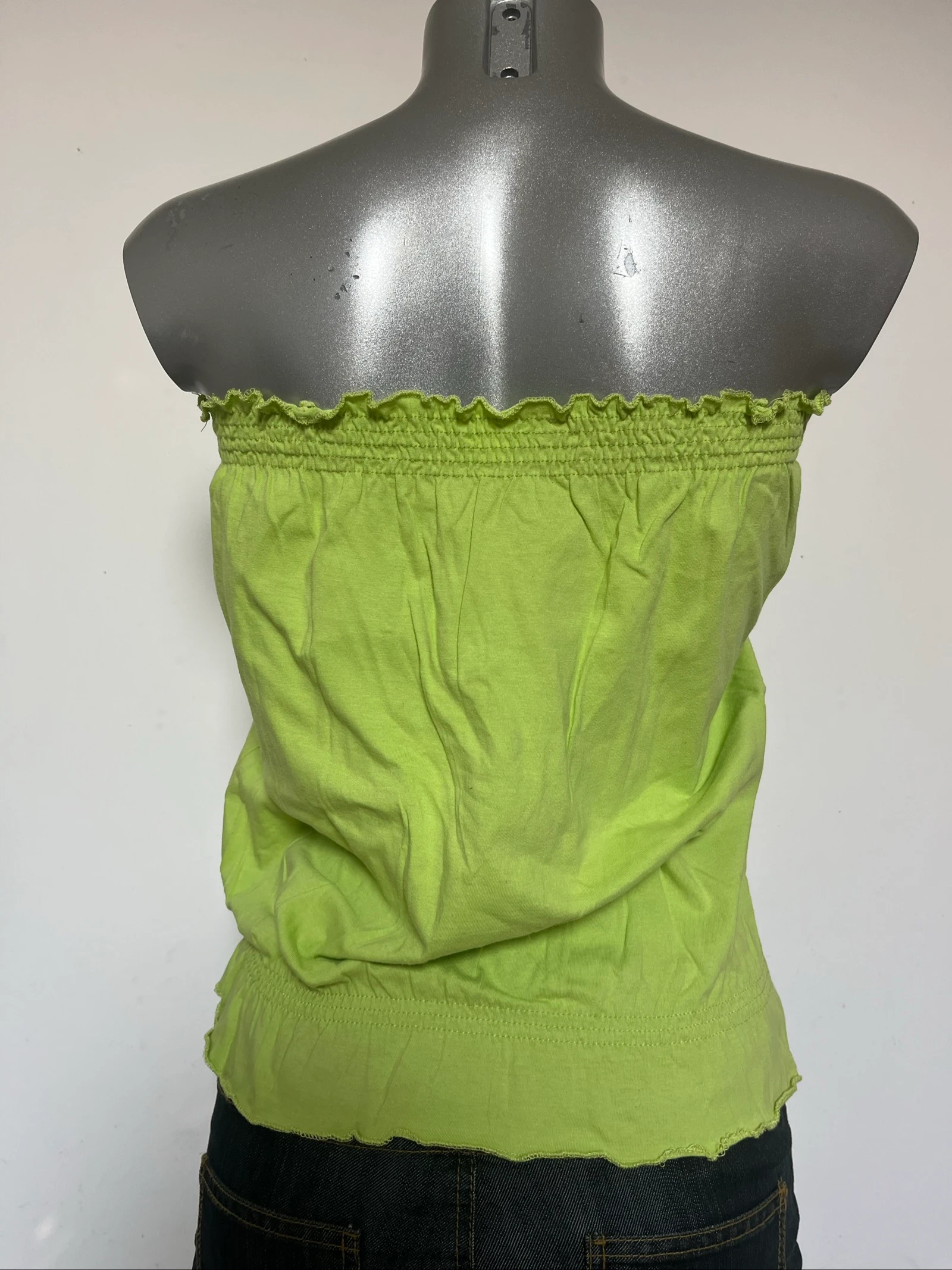 Top de tirantes con hombros descubiertos, estilo bustier Y2K💚2000s, blusa vintage – photo 7